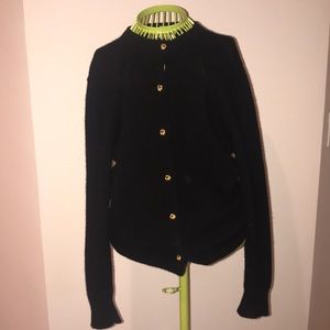 A black cashmere sweater